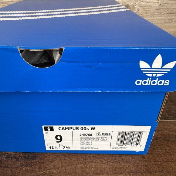 adidas Campus 00s Cheetah Pack Womens Size 9 Cream White Core Black JH9768 - Picture 9 of 9